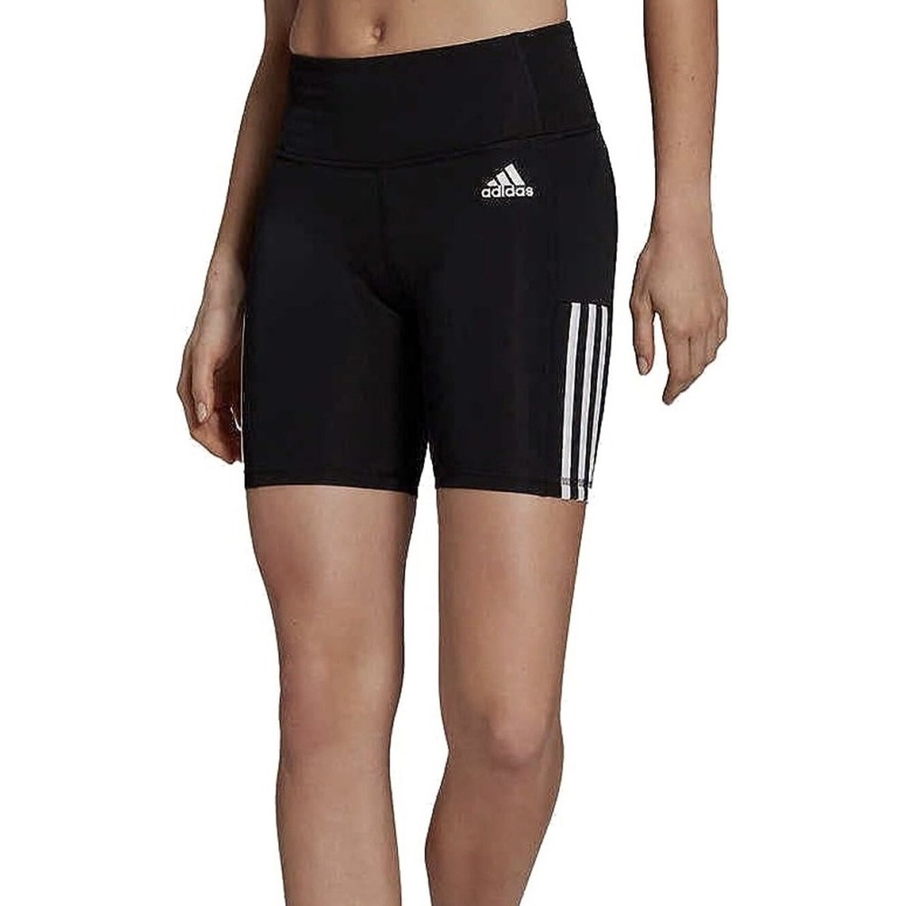 Adidas Primegreen AEROREADY Womens Black 3-Stripe Bike Shorts GN1530 Size M